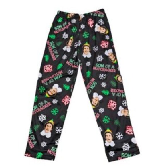 Men's Buddy the Elf Son of a Nut Cracker Sueded Fleece Sleep Pant - Picture 2 of 2